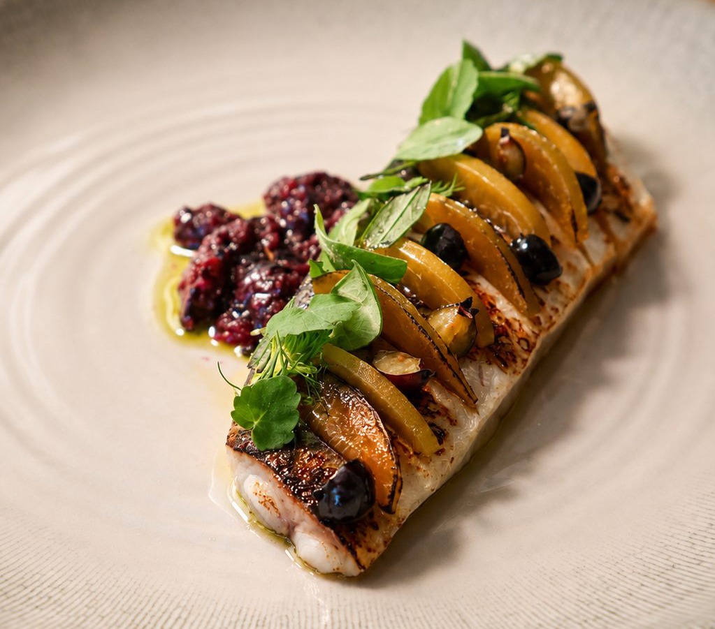 Plat gastronomique du Chef Illouz